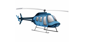 Helicopter Sticker