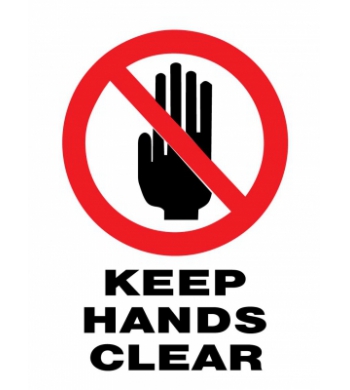 KEEP HANDS CLEAR