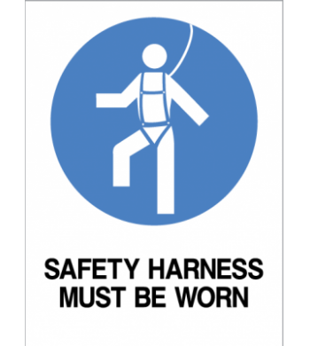 SAFETY HARNESS MUST BE WORN