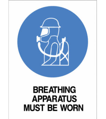 BREATHING APPARATUS MUST BE WORN