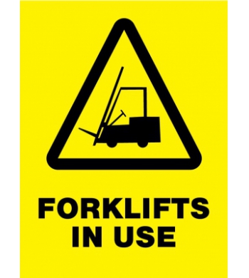 FORKLIFTS IN USE