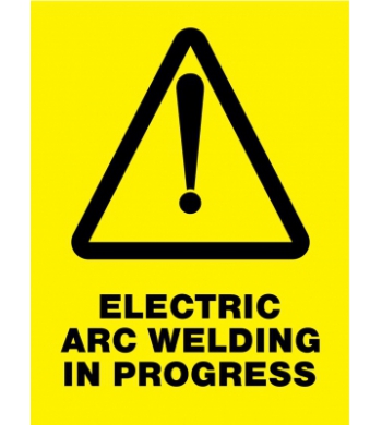 ELECTRIC ARC WELDING IN PROGRESS