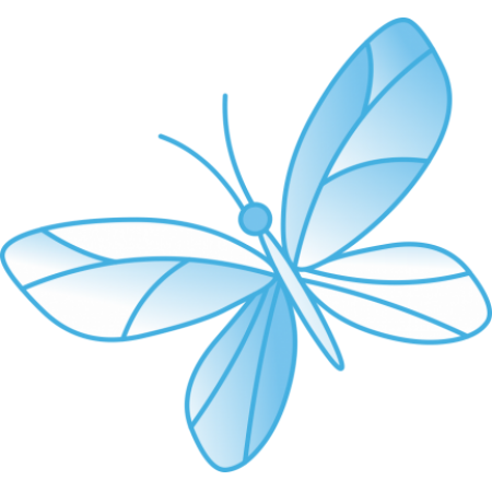 Blue Butterfly Wall Sticker