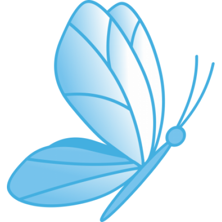 Blue Butterfly Wall Sticker