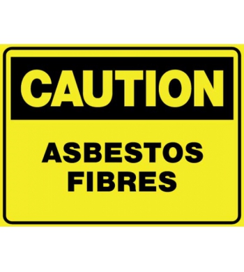 CAUTION ASBESTOS FIBRES