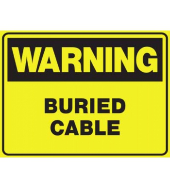 WARNING BURIED CABLE