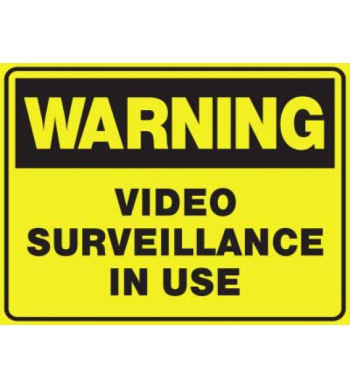 WARNING VIDEO SURVEILLANCE IN USE