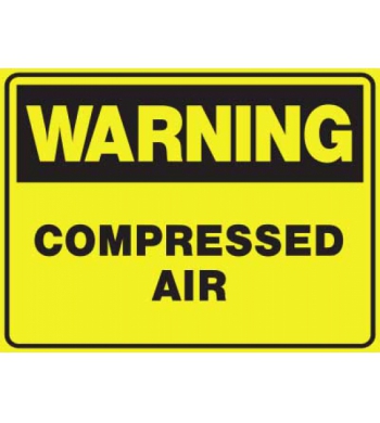 WARNING COMPRESSED AIR