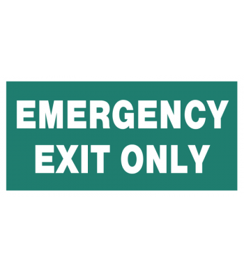 EMERGENCY EXIT ONLY