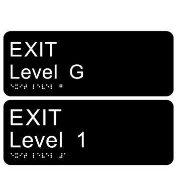 Exit Level Signs