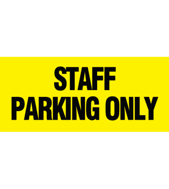 STAFF PARKING ONLY