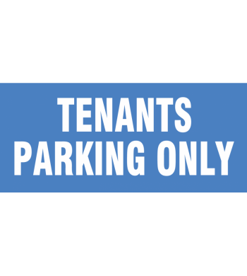 TENANTS PARKING ONLY