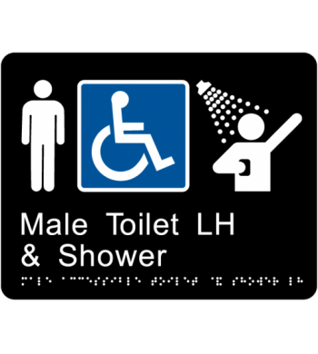 Male Accessible Toilet and Shower LH