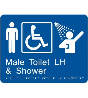 Male Accessible Toilet and Shower LH