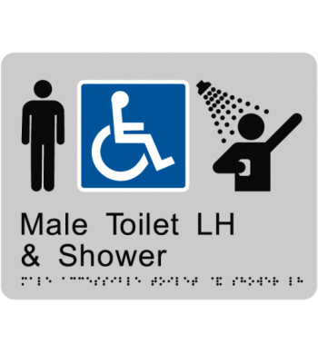 Male Accessible Toilet and Shower LH