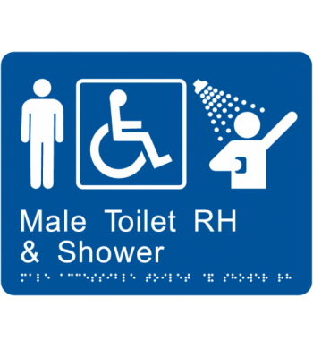 Male Accessible Toilet and Shower RH