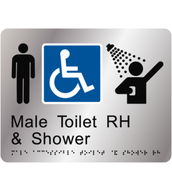 Male Accessible Toilet and Shower RH