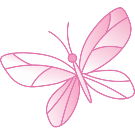 Pink Butterfly Wall Sticker