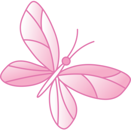 Pink Butterfly Wall Sticker