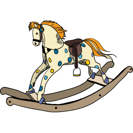 Rocking Horse Wall Sticker