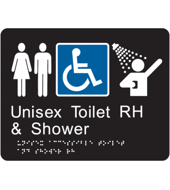 Unisex Accessible Toilet and Shower RH