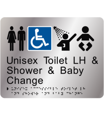Unisex Toilet LH & Shower & Baby Change