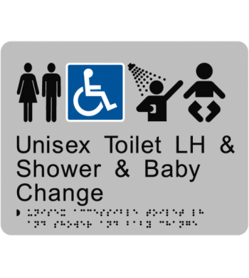 Unisex Toilet LH & Shower & Baby Change