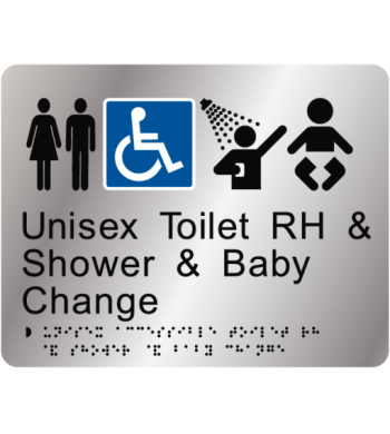 Unisex Toilet RH & Shower & Baby Change