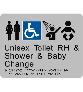 Unisex Toilet RH & Shower & Baby Change