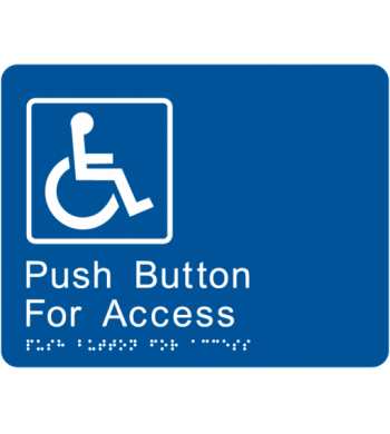 Push Button for Access Braille Tactile Sign