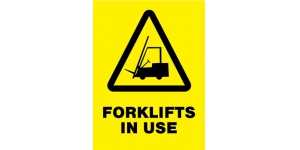 FORKLIFTS IN USE