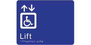 Accessible Lift manufactured by Bathurst Signs