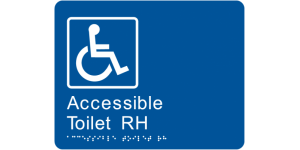 Accessible Toilet RH manufactured by Bathurst Signs