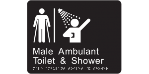 Airlock - Male Ambulant Toilet & Shower manufactured by Bathurst Signs