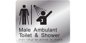 Airlock - Male Ambulant Toilet & Shower manufactured by Bathurst Signs