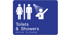 Airlock - Male / Female Toilets & Shower manufactured by Bathurst Signs