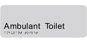 Ambulant Toilet manufactured by Bathurst Signs