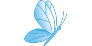 Blue Butterfly Wall Sticker