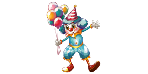 Clown Sticker