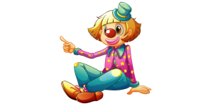 Clown Sticker