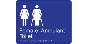 Female Ambulant Toilet Version 2 manufactured by Bathurst Signs