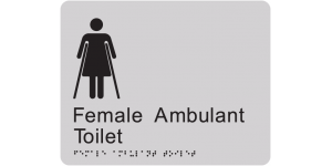 Female Ambulant Toilet manufactured by Bathurst Signs
