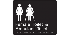 Female Toilet and Ambulant Toilet manufactured by Bathurst Signs