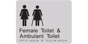 Female Toilet and Ambulant Toilet manufactured by Bathurst Signs