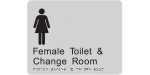 Female Toilet & Change Room manufactured by Bathurst Signs