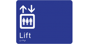 Lift manufactured by Bathurst Signs