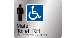 Male Accessible Toilet RH manufactured by Bathurst Signs