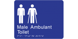 Male Ambulant Toilet Version 2 manufactured by Bathurst Signs