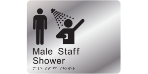 Male Staff Shower manufactured by Bathurst Signs