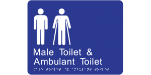 Male Toilet and Ambulant Toilet manufactured by Bathurst Signs
